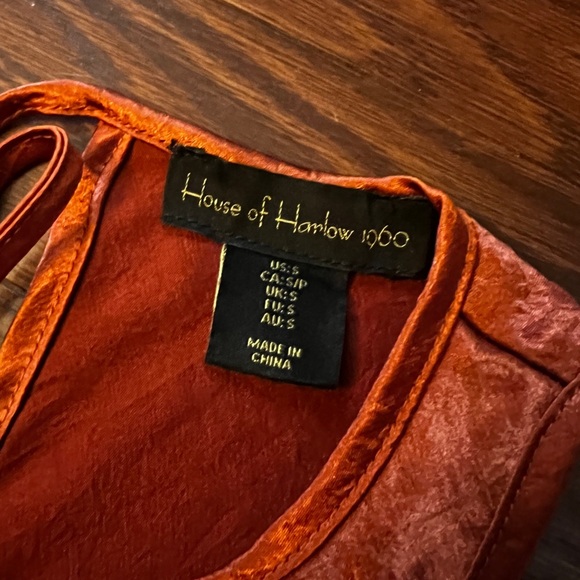 House of Harlow 1960 Dress Rust Size Small - Picture 4 of 7